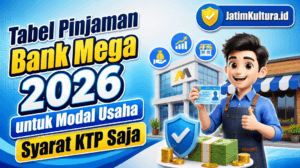 Tabel Pinjaman Bank Mega 2026 untuk Modal Usaha Syarat KTP Saja